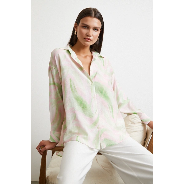 Deniz Esintisi Gömlek Pembe