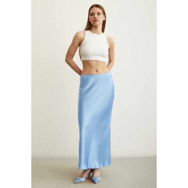 Verev Saten Etek Açık Mavi