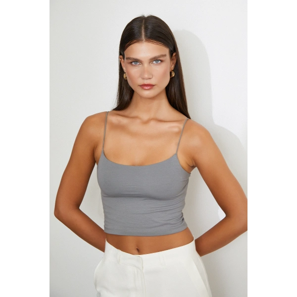 Lastik Askılı Top Gri