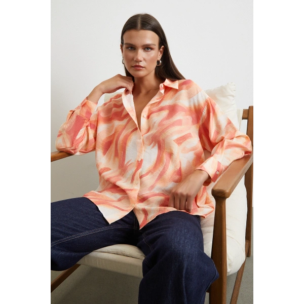 Deniz Esintisi Gömlek Oranj