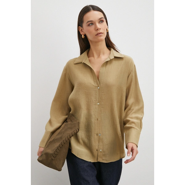 Kraşlı Gömlek Haki