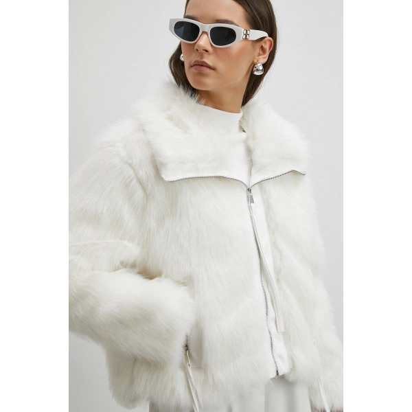 Deri Garnili Lolita Mont Beyaz