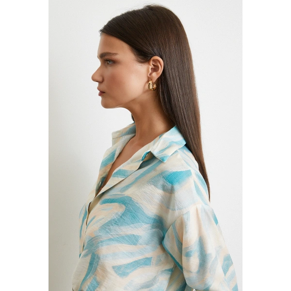 Deniz Esintisi Gömlek Turkuaz