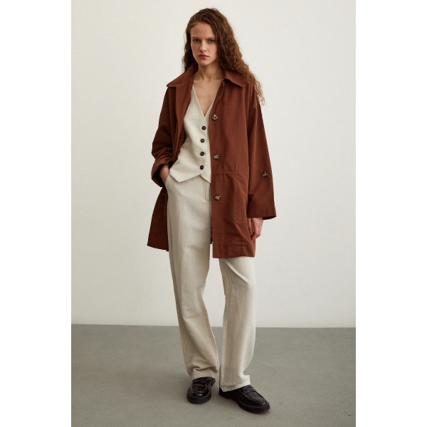 Torba Cepli Trençkot Kahve