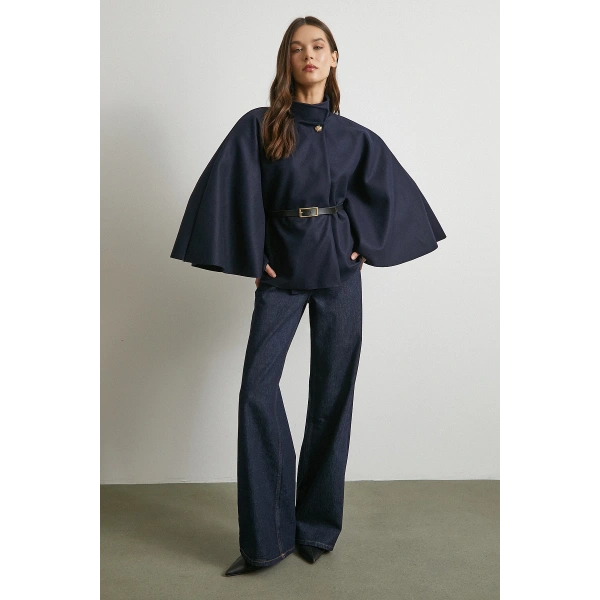 Kemer Kaşe Panço Lacivert