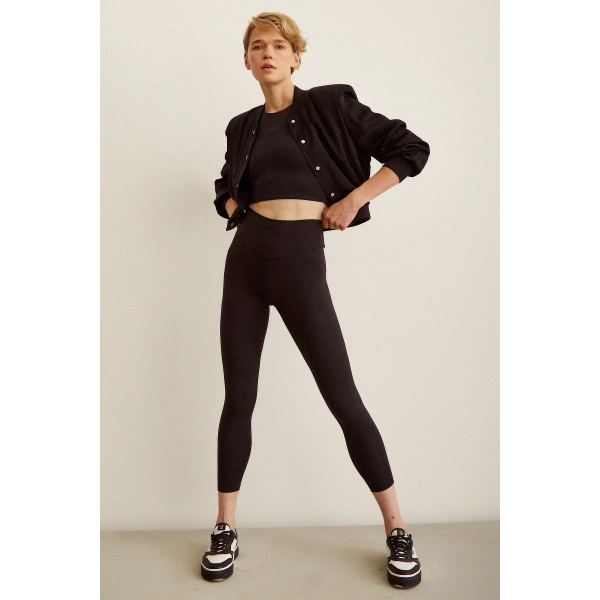 Toparlayıcı Tayt Siyah