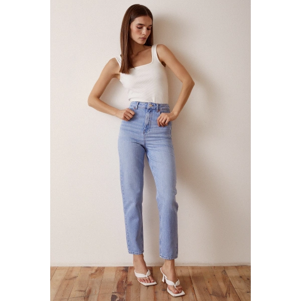 Dar Paça Denim Jean Mavi