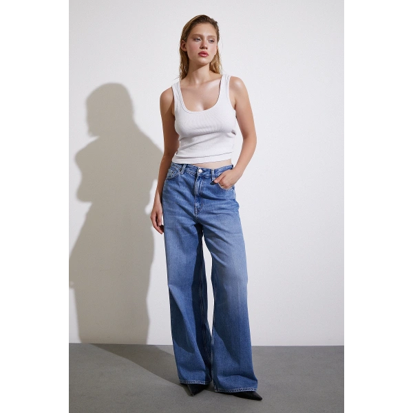 Yüksel Bel Baggay Jean Mavi