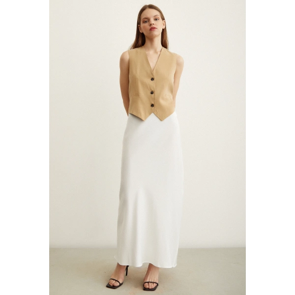 A-Kesim Verev Etek Ekru