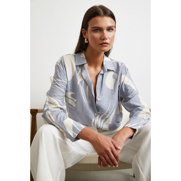 V Yaka Modal  Gömlek Antirasit