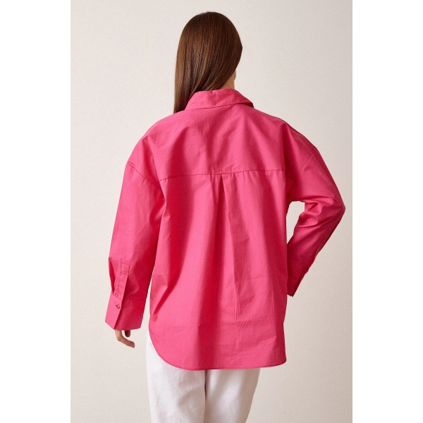 Boyfriend Basic Gömlek Mor