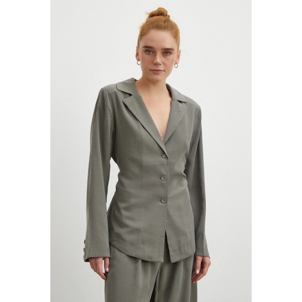 Gömlek Pantolon Modal Takım Haki