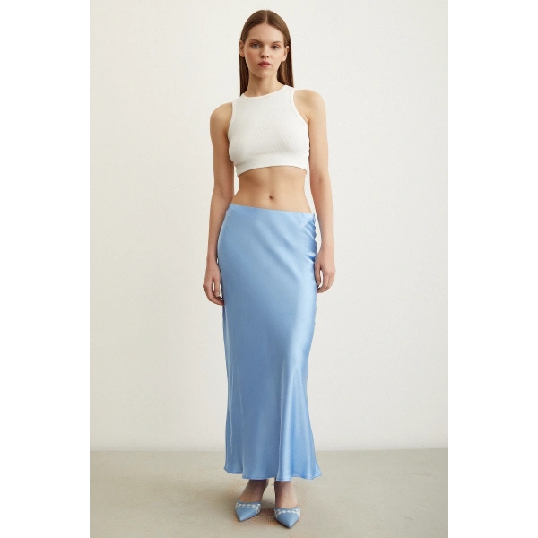 Verev Saten Etek Açık Mavi