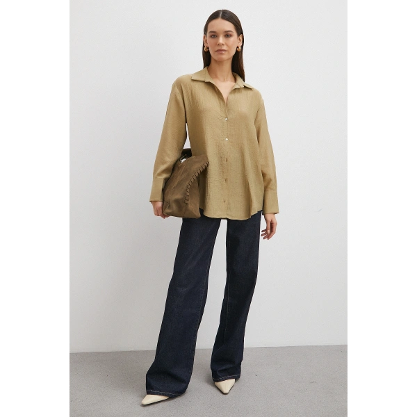 Kraşlı Gömlek Haki