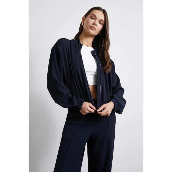 Bomber Ceket Lacivert