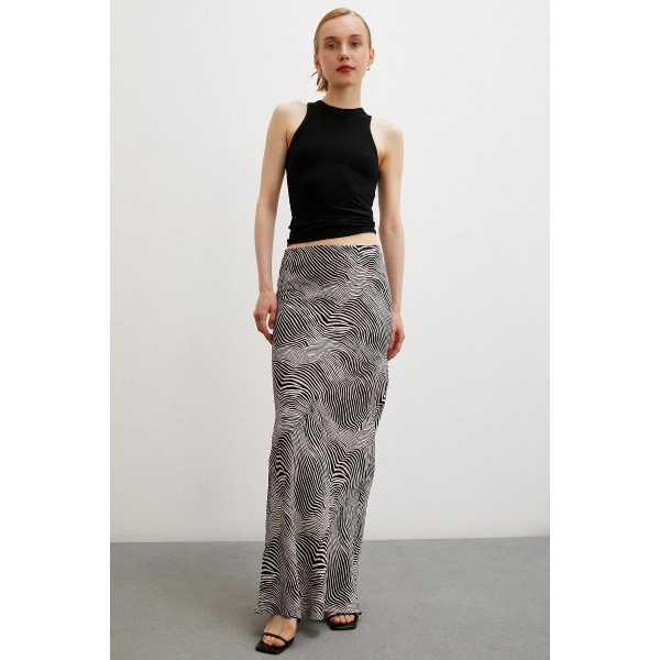 Maxi Boy Verev Etek Krem