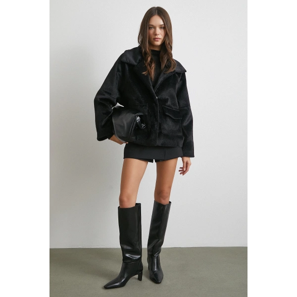 Reglan Tay Flok Mont Siyah