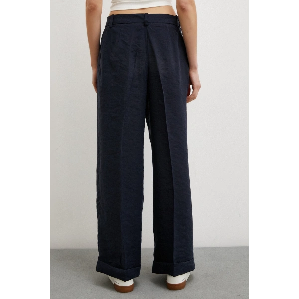 Geniş Paça Palazzo Pantolon Lacivert