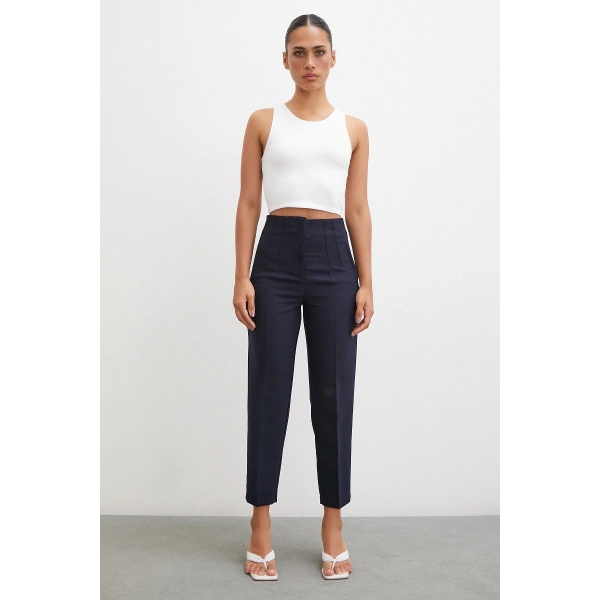 Skinny Kumaş Pantolon Lacivert