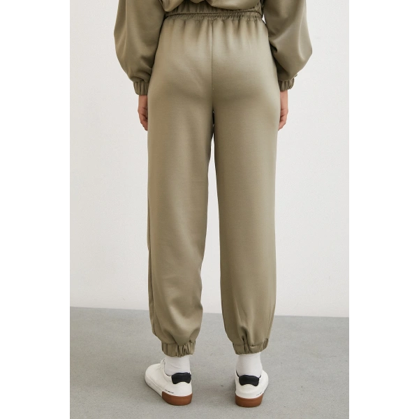 Lastikli Cepli Eşofman Altı Çağla