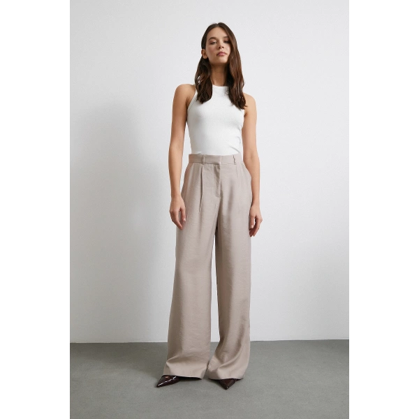 Modal Palazzo Pantolon Bej