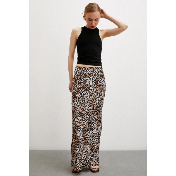 Maxi Boy Verev Etek Siyah