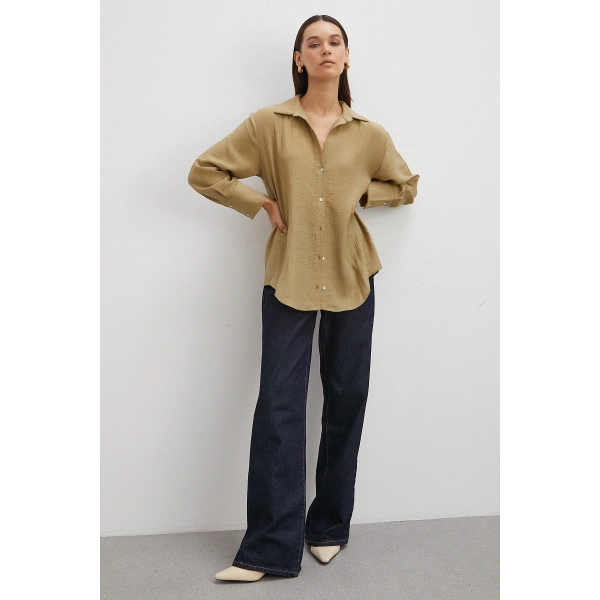 Kraşlı Gömlek Haki