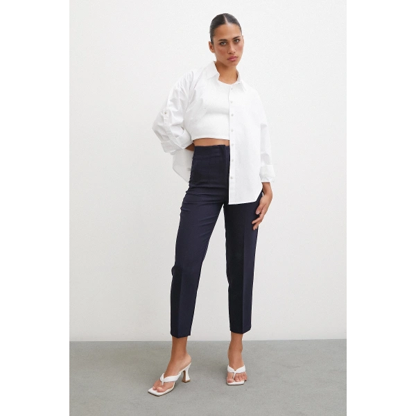 Kol Apoletli Gömlek Beyaz