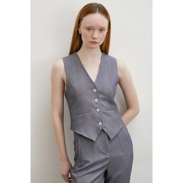 Astarlı Kuplu Yelek Antirasit