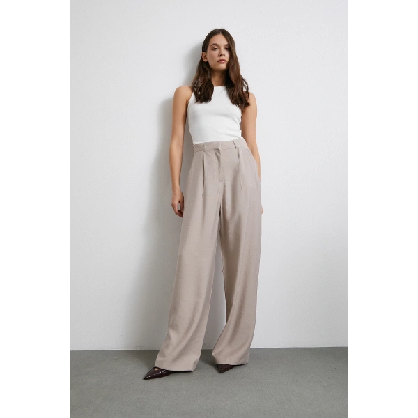Modal Palazzo Pantolon Bej