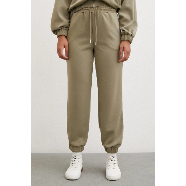 Lastikli Cepli Eşofman Altı Çağla