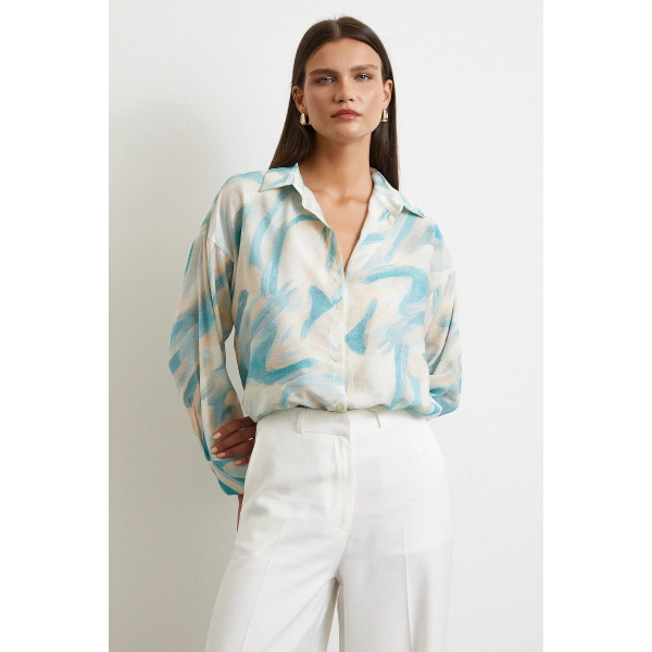 Deniz Esintisi Gömlek Turkuaz
