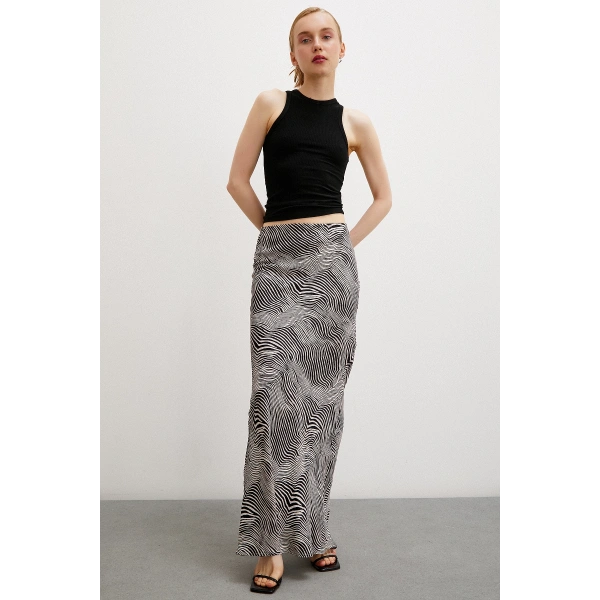 Maxi Boy Verev Etek Krem