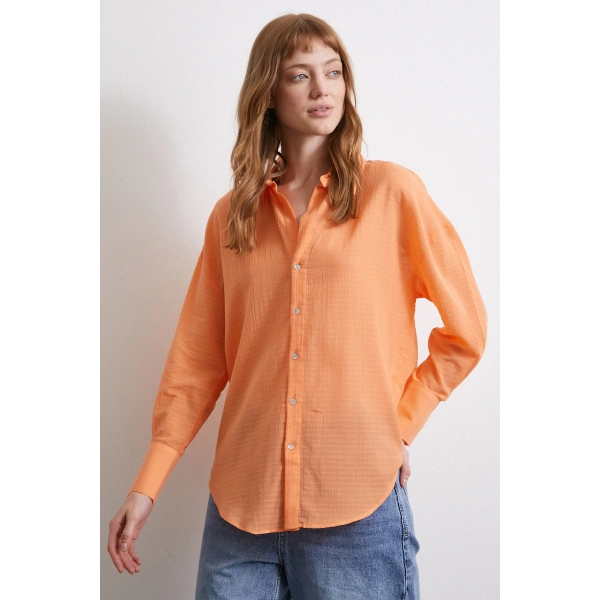 Basic Gömlek Turuncu