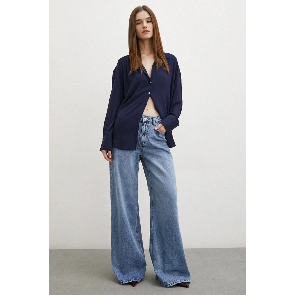 Viskon Basic Gömlek Lacivert