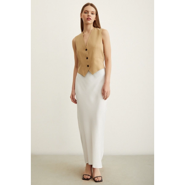 A-Kesim Verev Etek Ekru