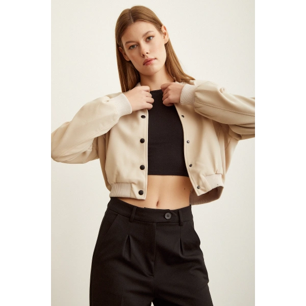 Astarlı Çıt Çıtlı Mont Bej