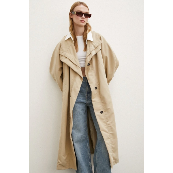 Cepli Trençkot Bej