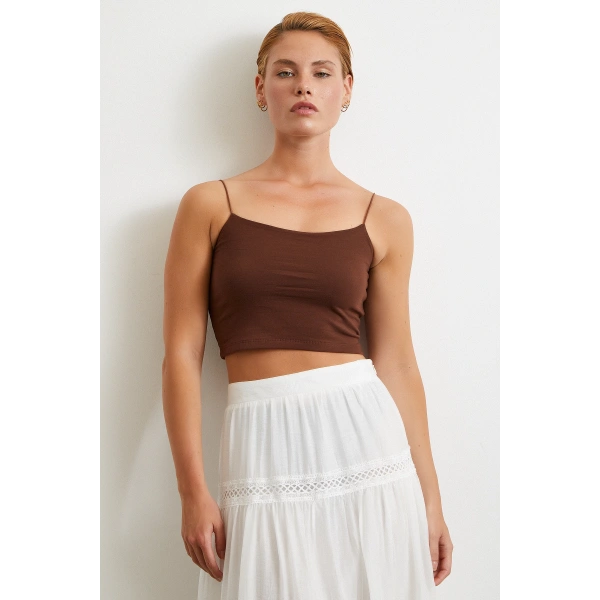 Lastik Askılı Top Kahve