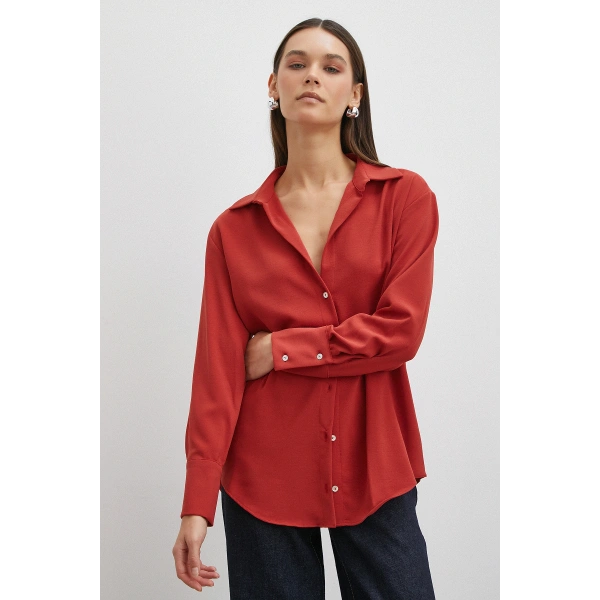 Basic Polyester Gömlek Kiremit