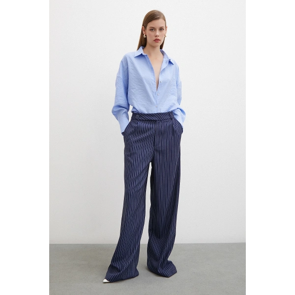 Basic Modal Gömlek Mavi