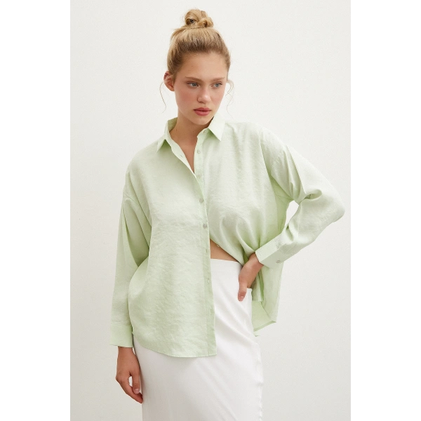 Basic Modal Gömlek Mint