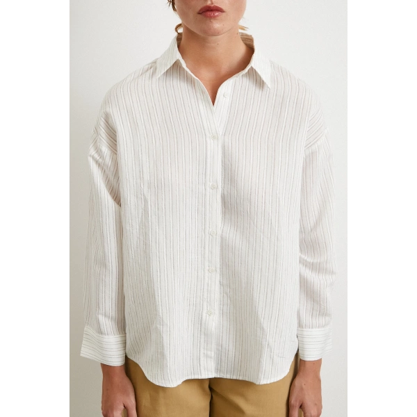 Simetrik Çizgili Gömlek Taş