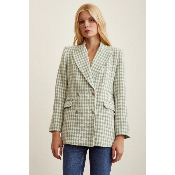 Kazayağa Blazer Ceket Mint