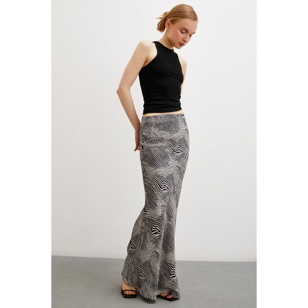 Maxi Boy Verev Etek Krem