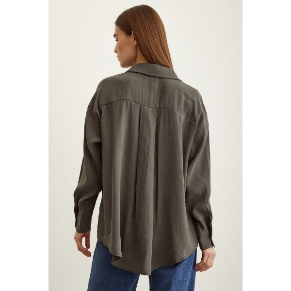 Basic Modal Gömlek Haki