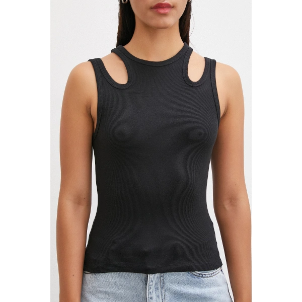 İki Omuzlu Top Siyah