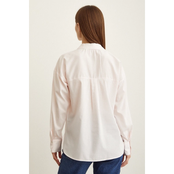 Çizgili Gömlek Pudra