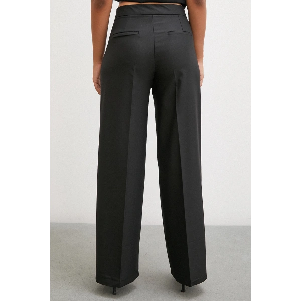 Geniş Paça Pantolon Siyah