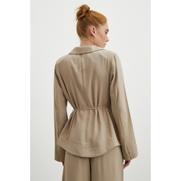 Gömlek Pantolon Modal Takım Taş